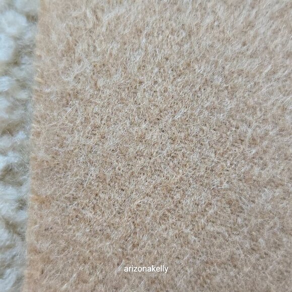 Nordstrom Cashmere Camel Woven Fringe Scarf Tan - Picture 11 of 14